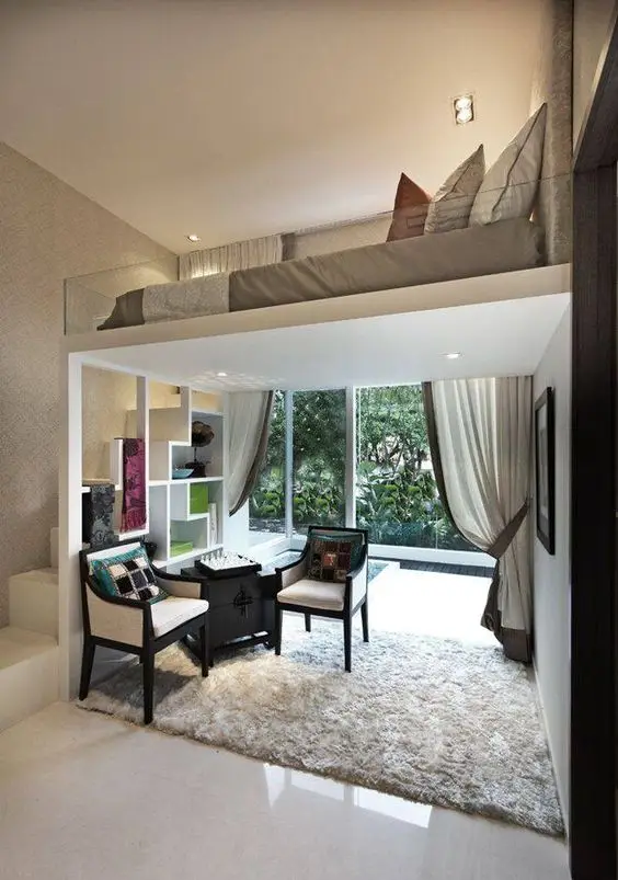 Bedroom and Study Combo: Need a study or a home office but there’s no more room for that in the house? You can renovate your