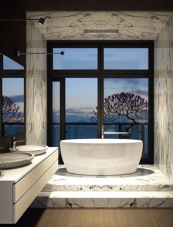 marble bathroom