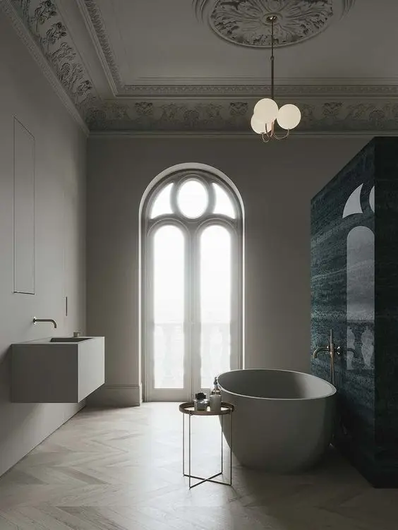 sophisticated modern bathroom