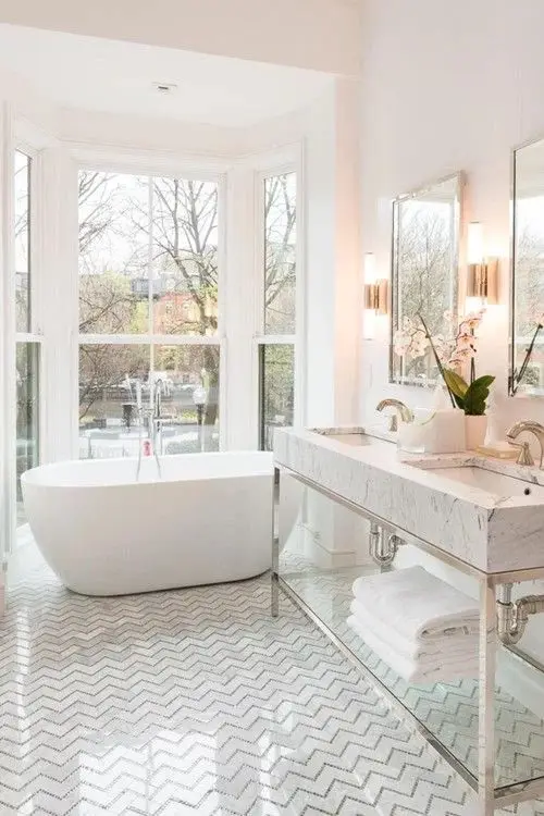 classic white bathroom