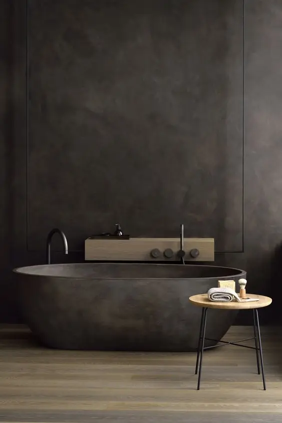 modern concrete bathroom