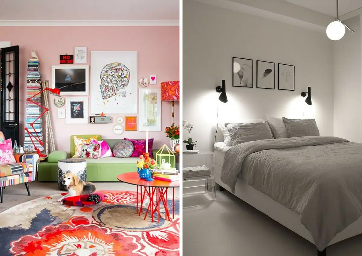 maximalist colors vs minimalist colors