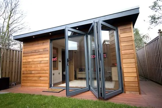 modern backyard office