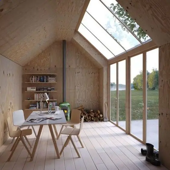Scandinavian minimalist office