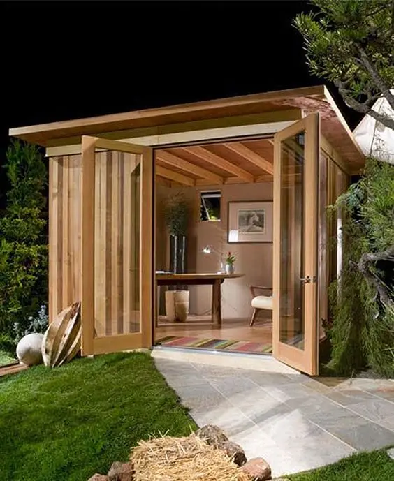 DIY backyard office