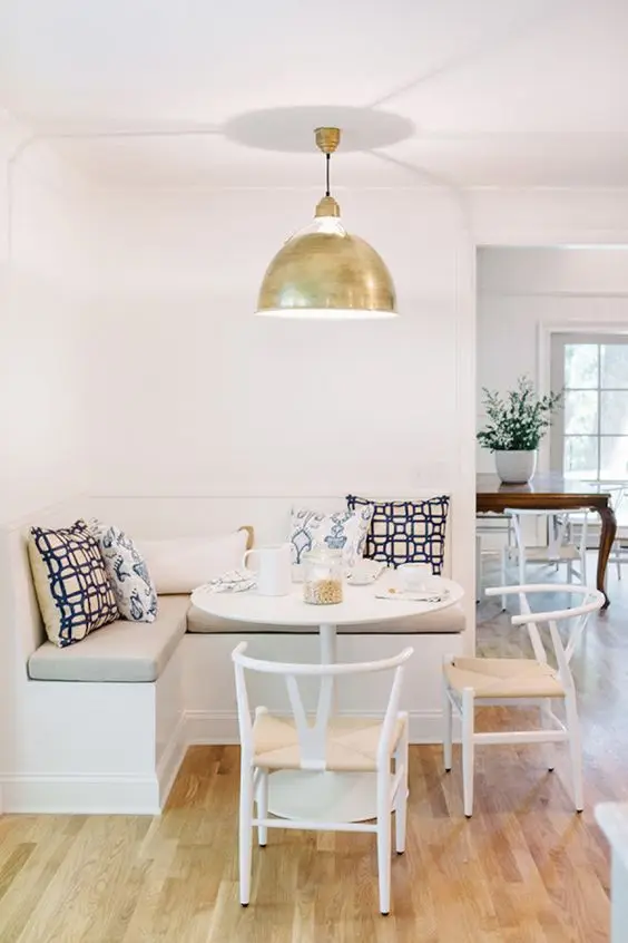 elegant breakfast corner