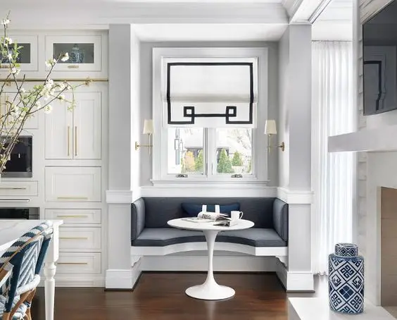 elegant breakfast nook