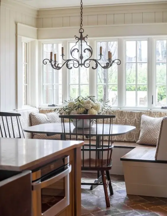 classy breakfast nook
