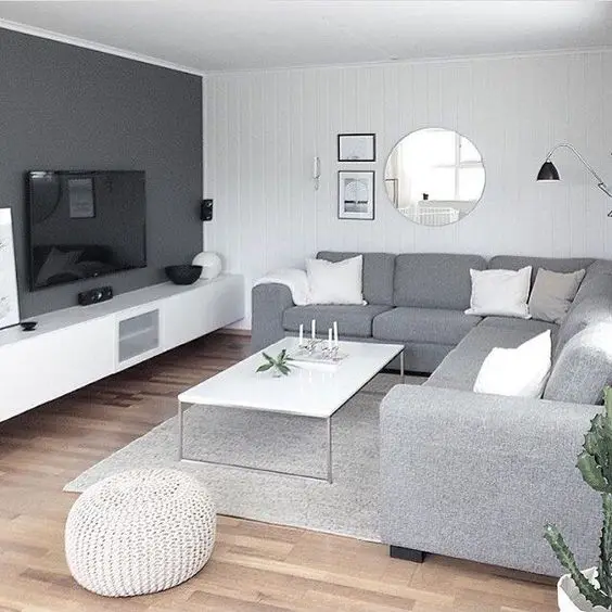 Scandinavian style family room