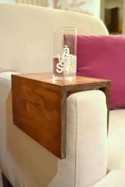wooden couch sleeve