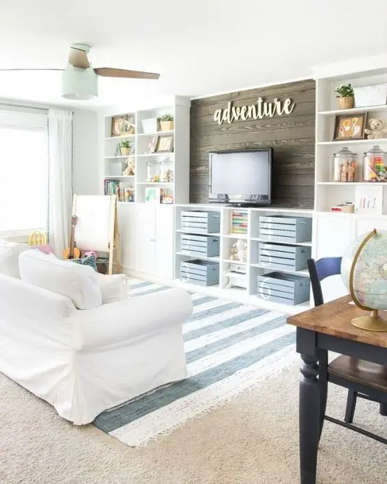 comfortable family room