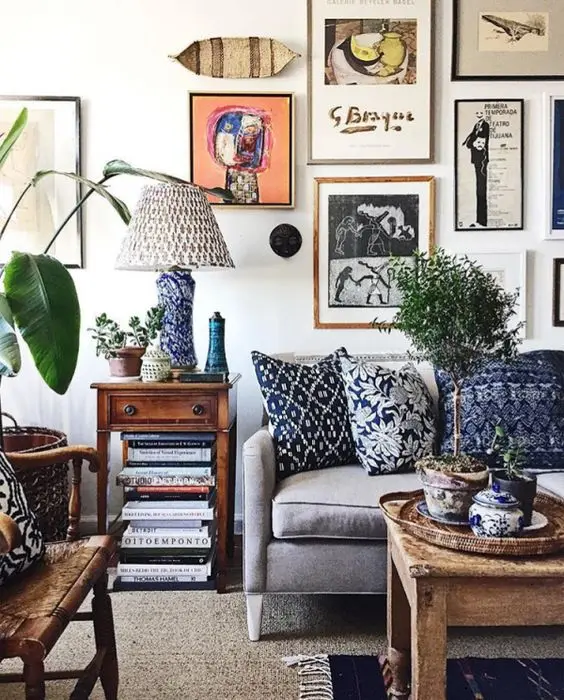 maximalist family room