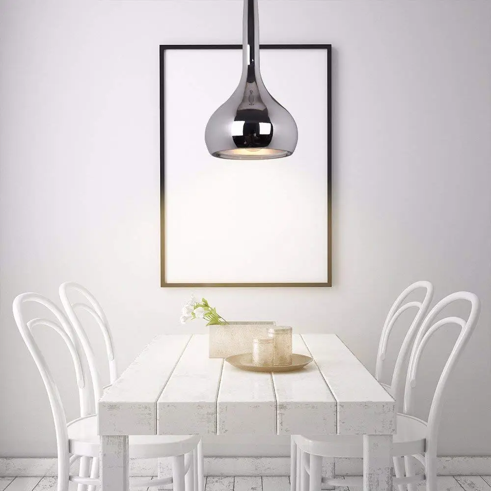 chrome pendant light