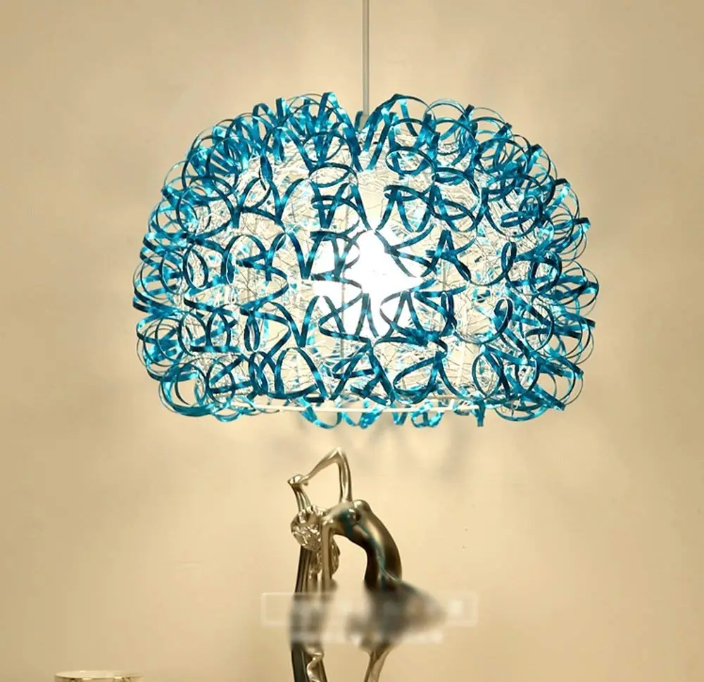 blue chandelier