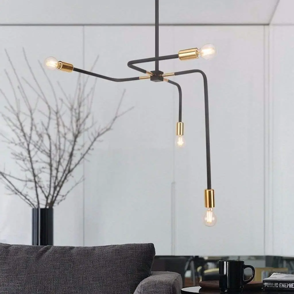 industrial tube chandelier