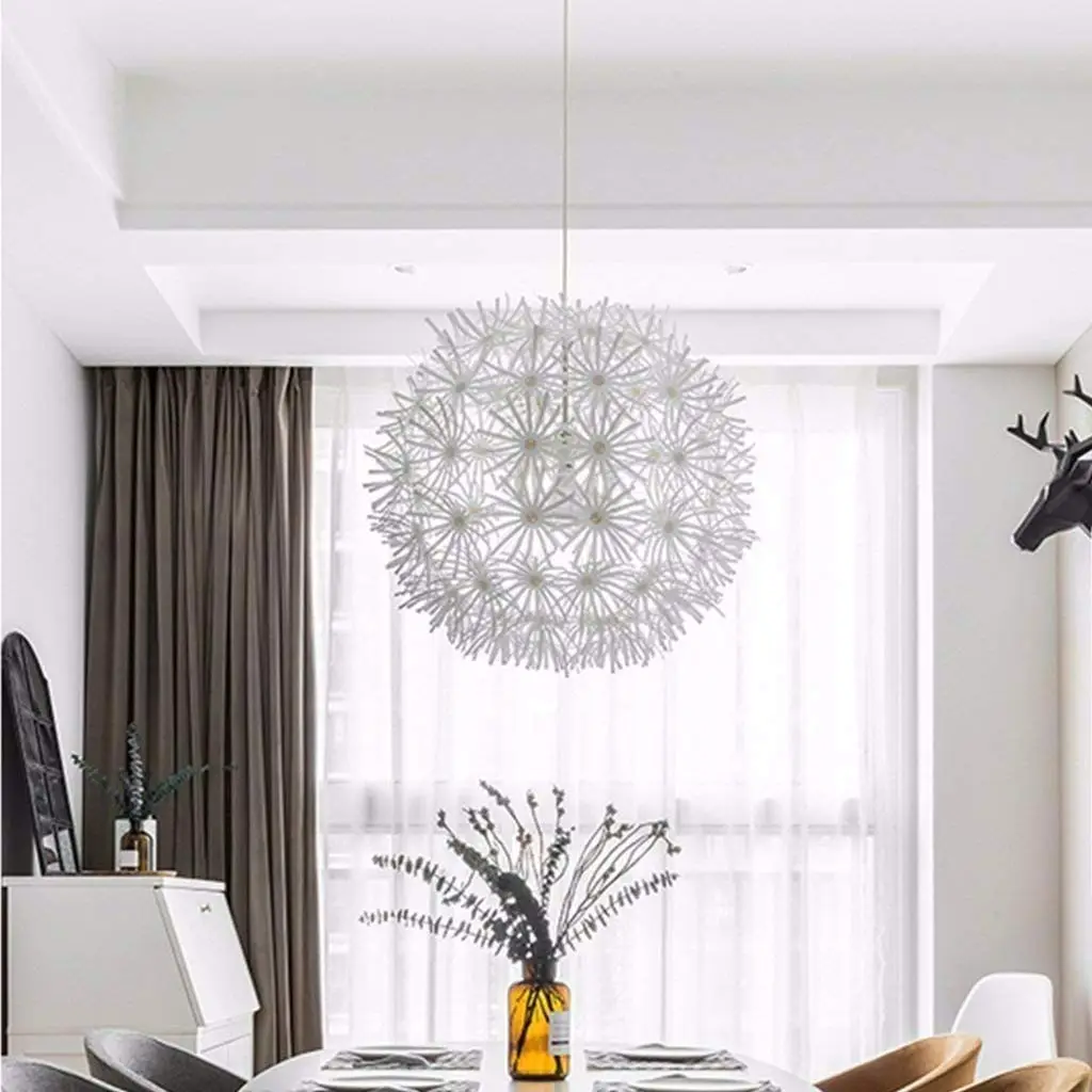 round white chandelier