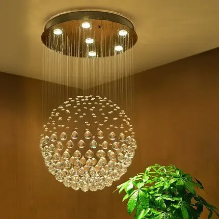 round crystal chandelier