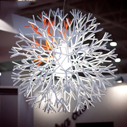 white twig chandelier