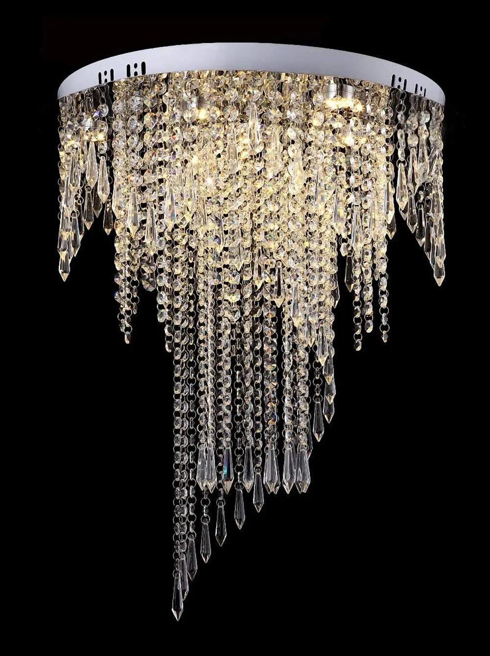 cascading crystal chandelier