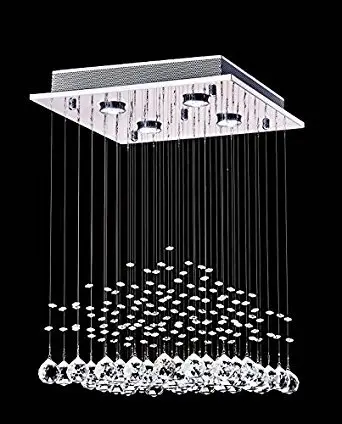 floating raindrops chandelier