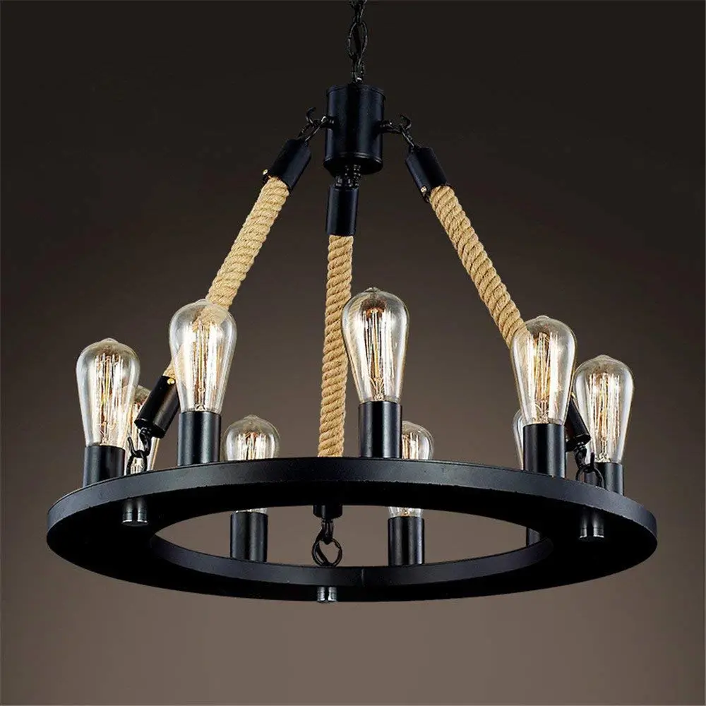 rustic wheel chandelier