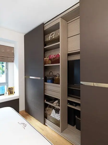 Inner Storage Space bedroom closet: Smart and efficient. Adding another layer of storage to your cabinets maximises space