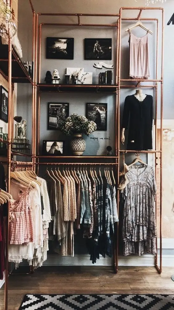 modern industrial cloth storage