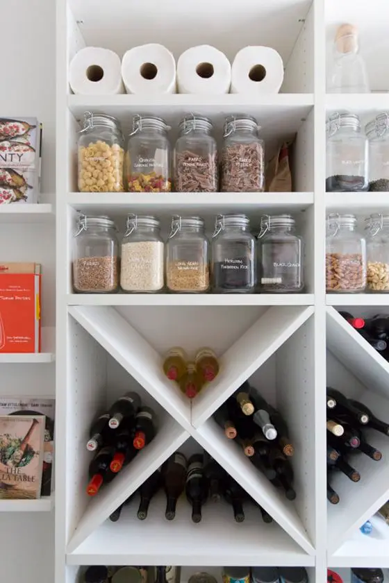 kitchen pantry shelves