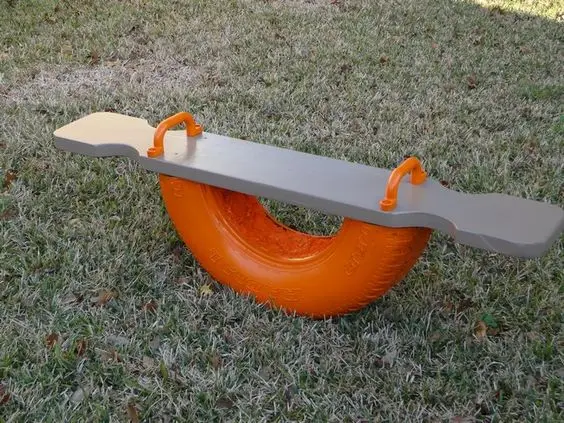 tire kiddie seesaw