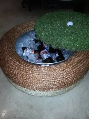 tire picnic cooler