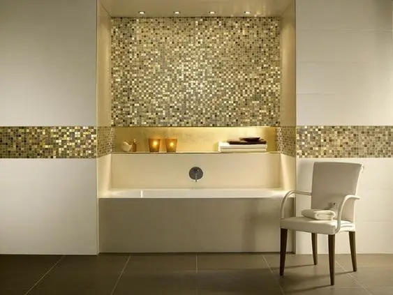 golden bathroom