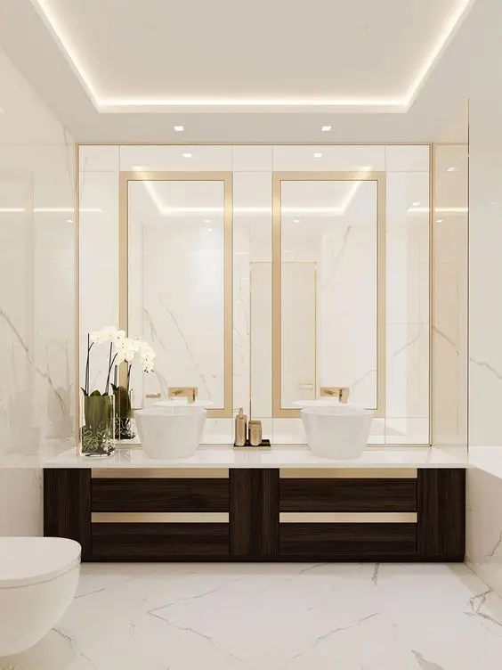 elegant marble bathroom