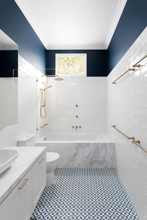 white bathroom