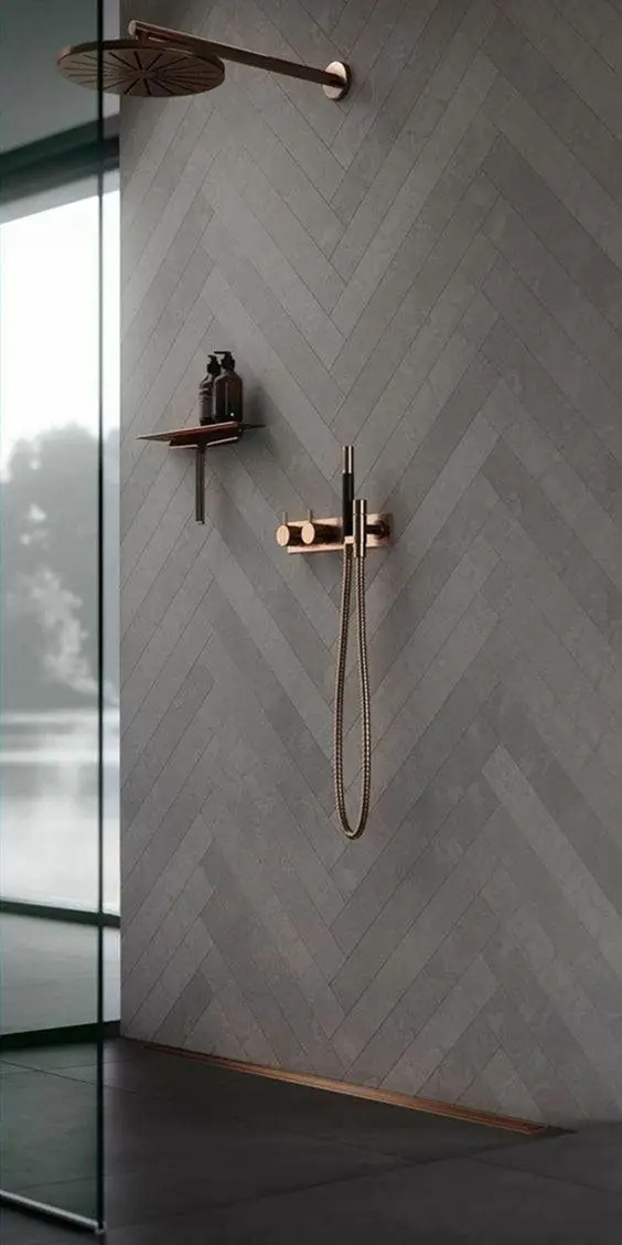 modern gray bathroom
