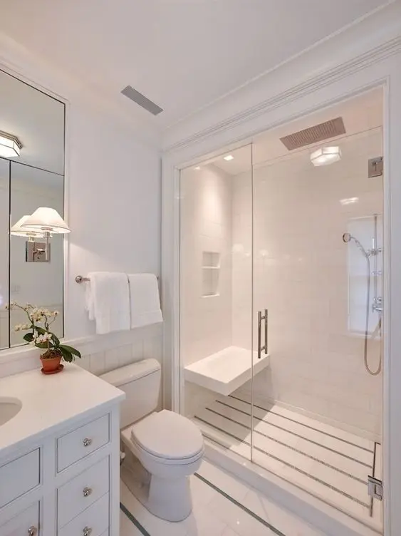 modern white bathroom