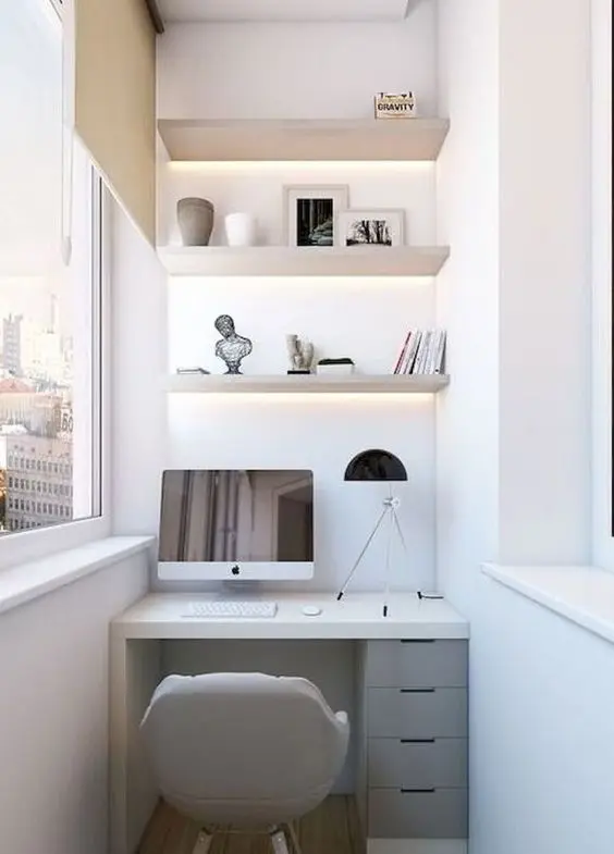 balcony home office