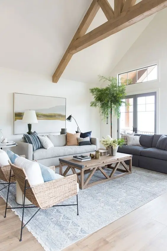 lakeside house living room