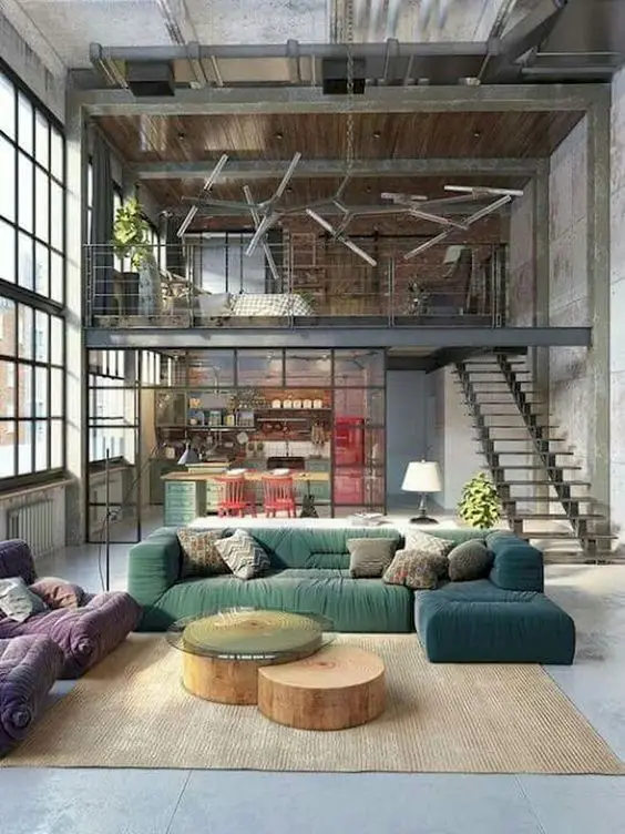 modern industrial interiors
