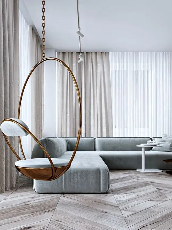 gold indoor swing