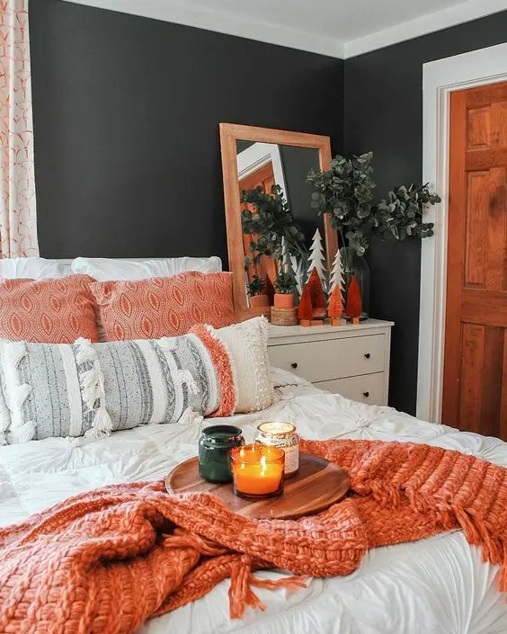 orange bedroom
