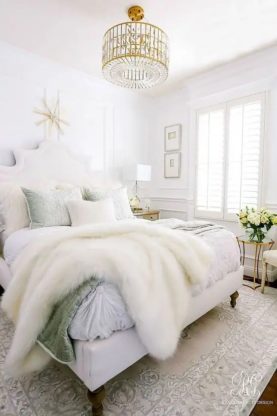 elegant white bedroom