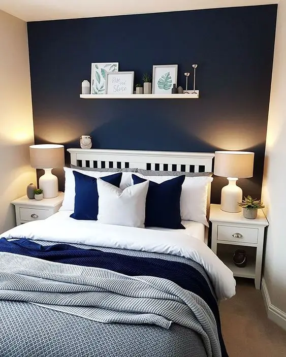 beautiful blue bedroom