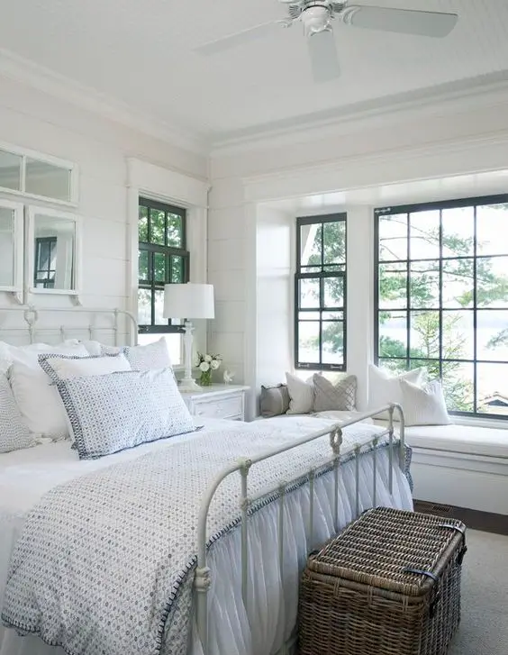 white cottage bedroom