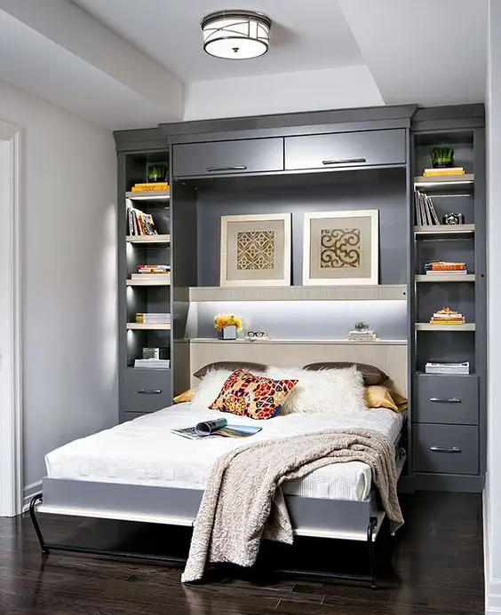 living room murphy bed