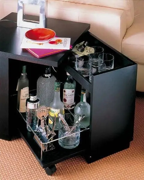 Portable Minibar: This personal mini bar is big enough to hold your favourite stash of drinks and small enough