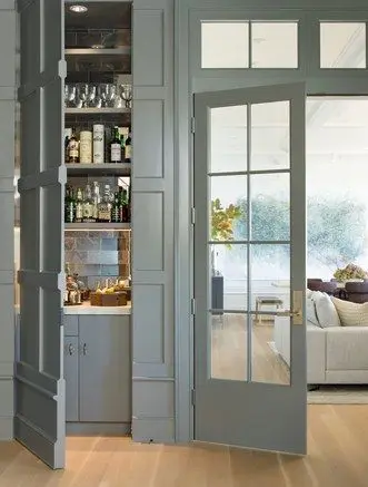 A Secret Stash home bar: Hidden home bar ideas and designs are popular