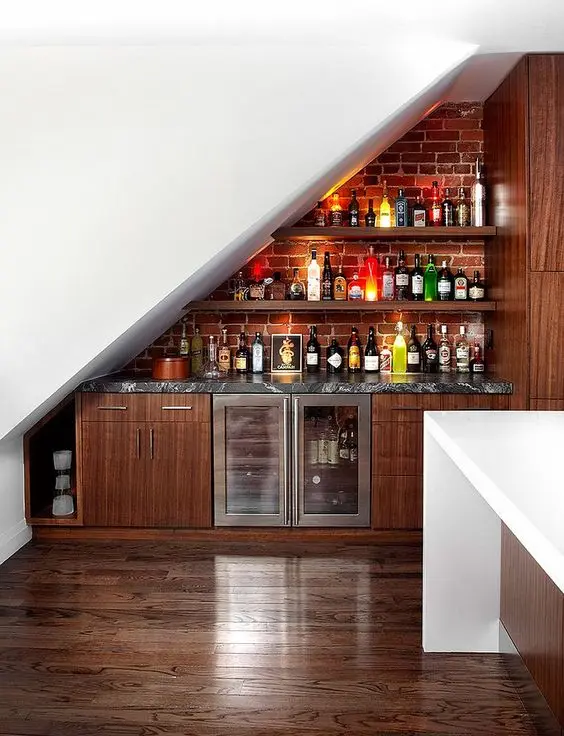 Under the Stairs home bar: Put that awkward space under your stairs to great use
