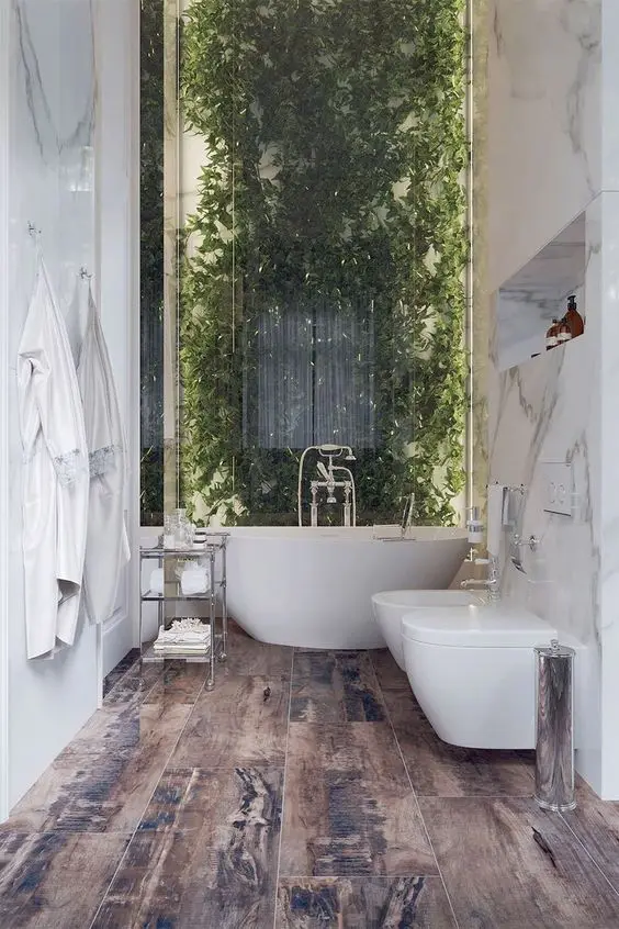 rustic luxurious bathroom