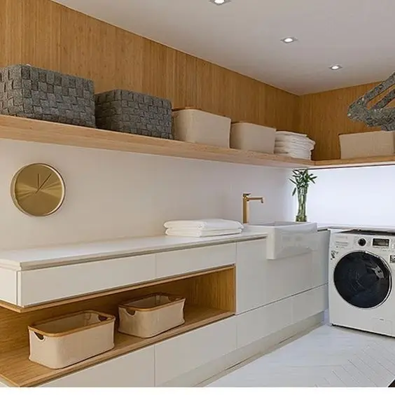 modern minimalist laundry room