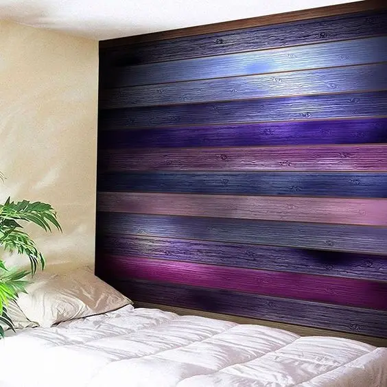 Painted Wood Planks: Love wood planks on your walls but would also like some colour?